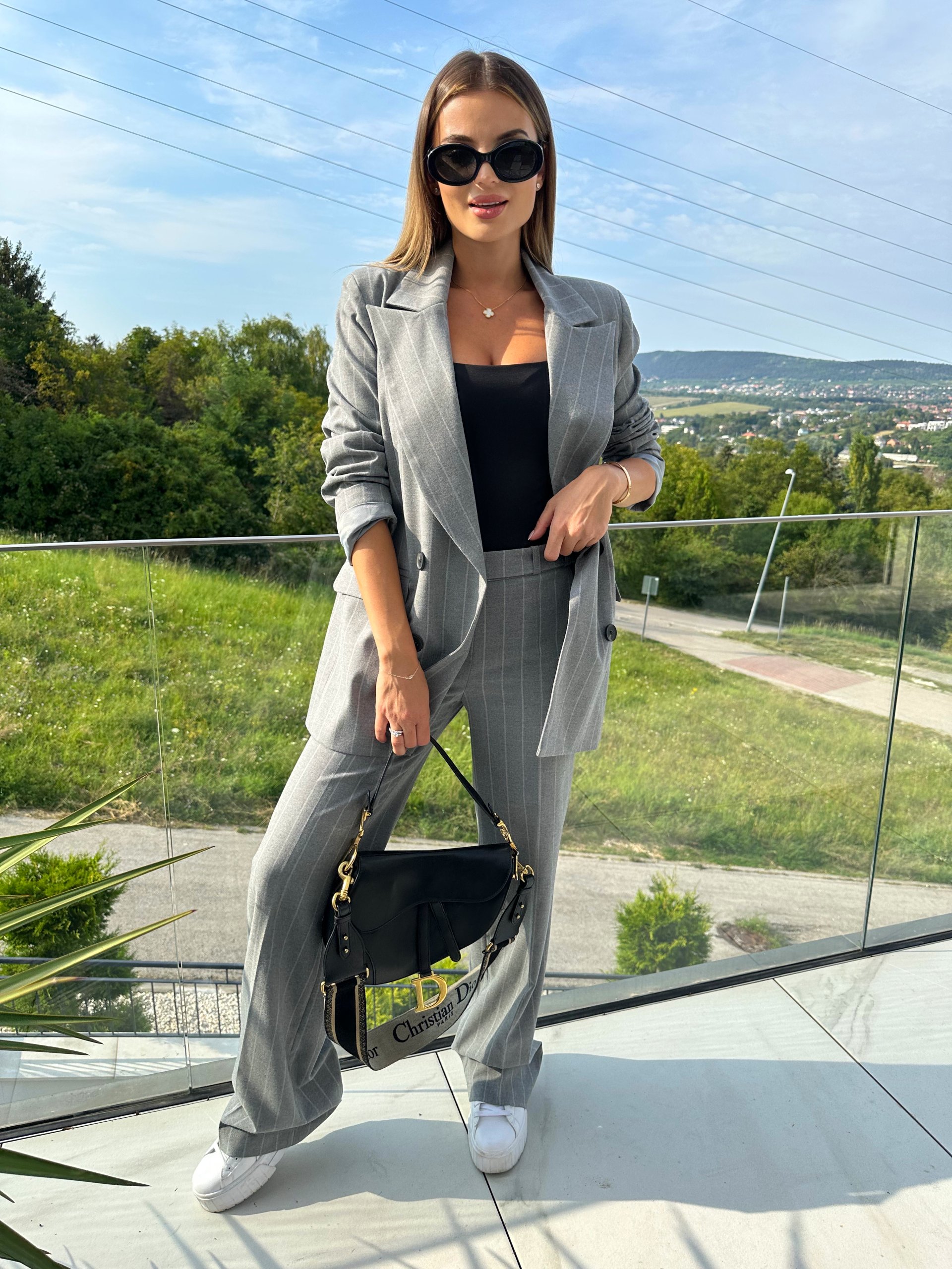 themood - Zelan szürke csíkos szett