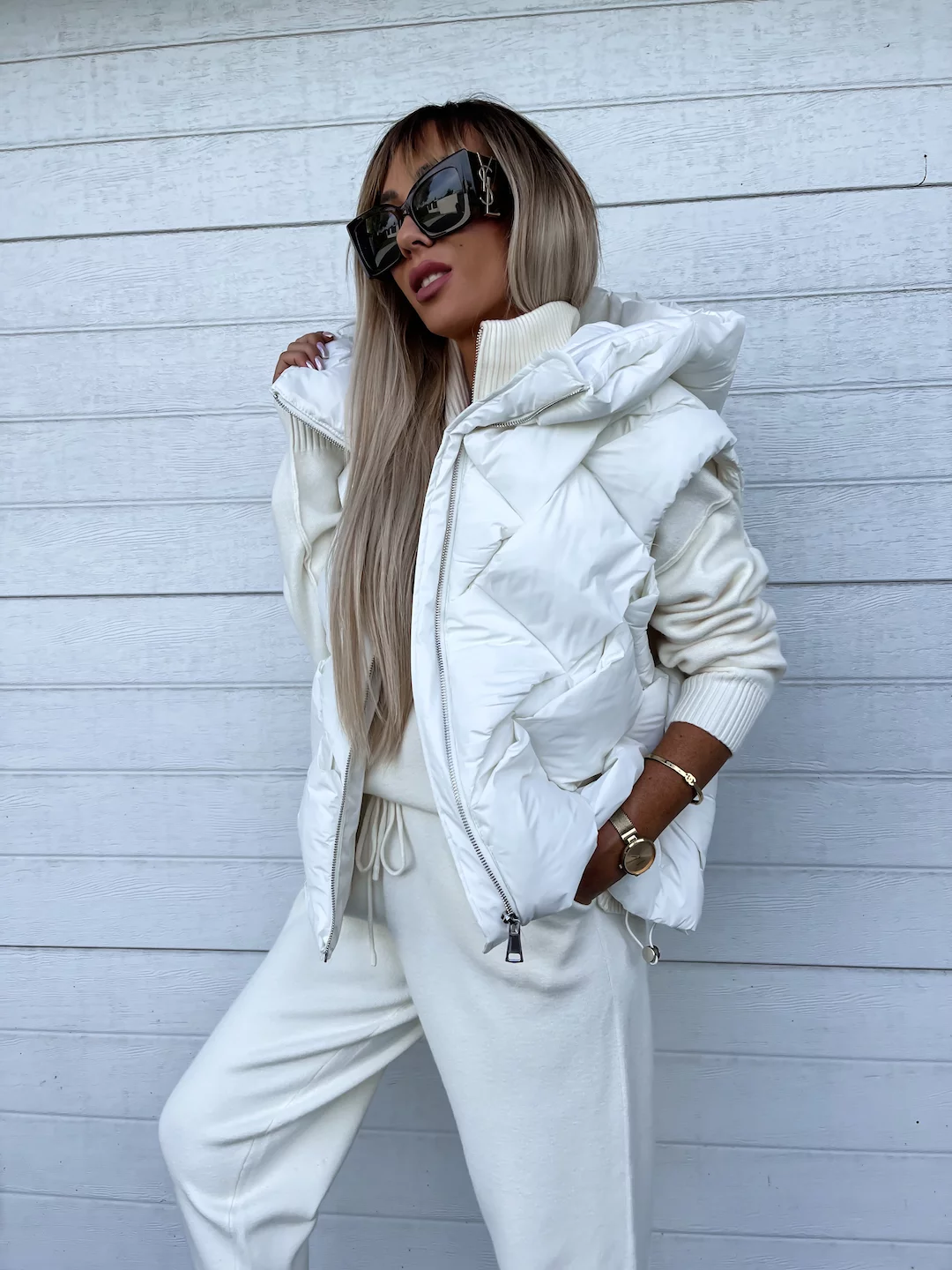 themood - Ambrosie fehér mellény