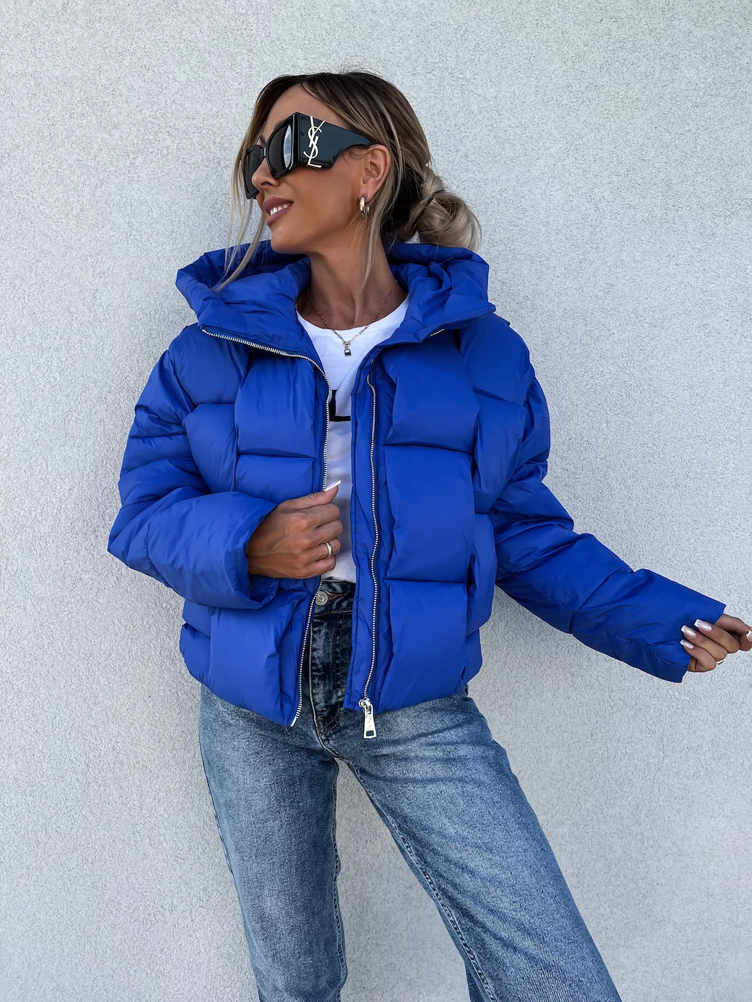 themood - Aurore kék kabát